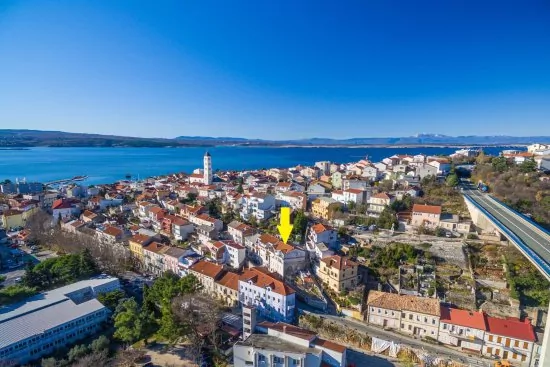 Umístění objektu z leteckého pohledu.